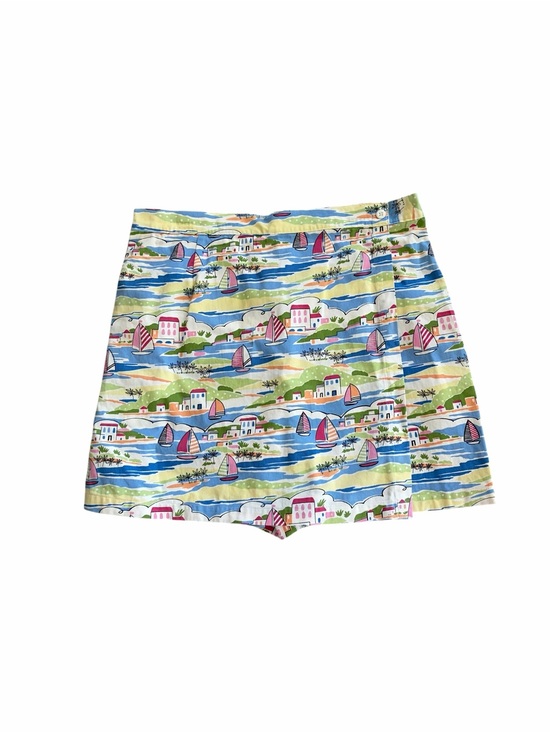 White Stag Pants - Vintage White Stag Sailboats Print Skort Skirt Womens Sz XL